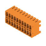 Złącze wtykowe do PCB (przyłącze płytki) 160 V 17.5 A Raster w mm: 3.81 Liczba biegunów: 20 Połączenie lutowane THR skrzynia SCDN 3.81/20/90G 3.2SN OR BX