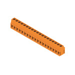 Zacisk płytki drukowanej, 320 V, 17.5 A, Raster w mm: 5.00, 2.5 mm2, Liczba biegunów: 19, Przyłącze z jarzmem, Połączenie lutowane THR, 90°, skrzynia, LM 5.00/19/90 3.5SN OR BX