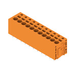Zacisk płytki drukowanej, 320 V, 24 A, Raster w mm: 5.00, 2.5 mm2, Liczba biegunów: 11, PUSH IN bez aktuatora, Połączenie lutowane THR, 180°, skrzynia, LMFS 5.00/11/180 3.5SN OR BX