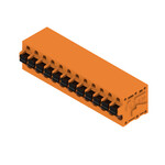 Zacisk płytki drukowanej, 320 V, 24 A, Raster w mm: 5.00, 2.5 mm2, Liczba biegunów: 12, PUSH IN z aktuatorem, Połączenie lutowane THR, 90°, skrzynia, LMF 5.00/12/90 3.5SN OR BX