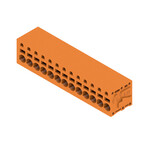 Zacisk płytki drukowanej, 320 V, 24 A, Raster w mm: 5.00, 2.5 mm2, Liczba biegunów: 13, PUSH IN bez aktuatora, Połączenie lutowane THR, 90°, skrzynia, LMFS 5.00/13/90 3.5SN OR BX