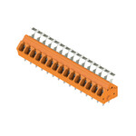 Zacisk płytki drukowanej, 320 V, 24 A, Raster w mm: 5.00, 2.5 mm2, Liczba biegunów: 15, Złącze sprężynowe z aktuatorem, Połączenie lutowane THR, 135°, LMZFL 5/15/135 3.5OR
