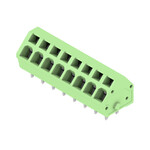Zacisk płytki drukowanej, 320 V, 24 A, Raster w mm: 5.00, 2.5 mm2, Liczba biegunów: 8, złącze sprężynowe, Połączenie lutowane THR, 135°, skrzynia, LMZF 5/8/135 3.5GN