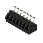 Zacisk płytki drukowanej, 320 V, 24 A, Raster w mm: 5.00, 2.5 mm2, Liczba biegunów: 7, Złącze sprężynowe z aktuatorem, Połączenie lutowane THR, 135°, LMZFL 5/7/135 3.5SW