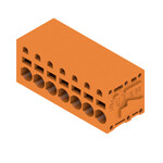 Zacisk płytki drukowanej, 320 V, 24 A, Raster w mm: 5.00, 2.5 mm2, Liczba biegunów: 7, PUSH IN bez aktuatora, Połączenie lutowane THR, 90°, skrzynia, LMFS 5.00/07/90 3.5SN OR BX