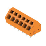 Zacisk płytki drukowanej, 320 V, 24 A, Raster w mm: 5.00, 2.5 mm2, Liczba biegunów: 6, złącze sprężynowe, Połączenie lutowane THR, 135°, skrzynia, LMZF 5/6/135 3.5OR