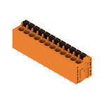 Zacisk płytki drukowanej, 320 V, 24 A, Raster w mm: 5.08, 2.5 mm2, Liczba biegunów: 12, PUSH IN z aktuatorem, Połączenie lutowane THR, 180°, skrzynia, LMF 5.08/12/180 3.5SN OR BX