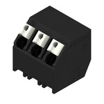 Zacisk płytki drukowanej, 320 V, 17.5 A, Raster w mm: 5.00, 1.5 mm2, Liczba biegunów: 3, PUSH IN z aktuatorem, Połączenie lutowane THT/THR, 135°, Tube, LSF-SMT 5.00/03/135 1.5SN BK TU