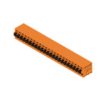 Zacisk płytki drukowanej, 320 V, 24 A, Raster w mm: 5.00, 2.5 mm2, Liczba biegunów: 23, PUSH IN z aktuatorem, Połączenie lutowane THR, 90°, skrzynia, LMF 5.00/23/90 3.5SN OR BX