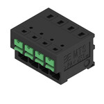 Zacisk płytki drukowanej, 400 V, 32 A, Raster w mm: 5.00, 4 mm2, Liczba biegunów: 4, SNAP IN z przyciskiem zwalniającym, Połączenie lutowane THR, 90°, MTS 5/04 H T4 B T