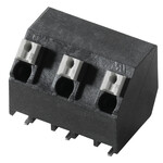 Zacisk płytki drukowanej, 630 V, 12 A, Raster w mm: 7.50, 1.5 mm2, Liczba biegunów: 3, PUSH IN z aktuatorem, Przyłacze lutowane SMD, 135°, Tape, LSF-SMD 7.50/03/135 SN BK RL