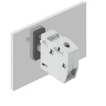 Zacisk przelotowy, 500 V, 32 A, Szerokość: 8.1 mm, 6 mm2, Przyłącze śrubowe / lutowane, skrzynia, WGK 4 VP/Z GY BX