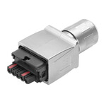 Złącze zasilania (przemysłowy ethernet) Łącznik mocy Wtyk Barwny: srebrno-szary IP65 IP67 Liczba biegunów: 5 IE-PS-VAPM-5P-2.5