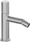 Bateria bidetowa Silia Hexa, stal szczotkowana