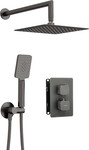 Zestaw prysznicowy podtynkowy Therm z BOXem termostatycznym, titanium