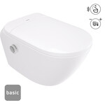 Miska WC smart Silia z deską automatyczną - basic, biały