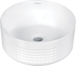 Umywalka ceramiczna Silia Hexa nablatowa asymetryczna, biały
