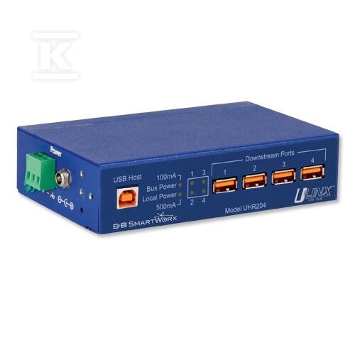 Хаб 4 порти USB 2.0 температура - BB-UHR204