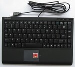 Klawiatura 88kl +touchpad USB, czarna ACK-540U+ Advantech