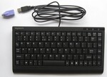 Klawiatura komputerowa 88kl PS/2 & USB czarna ACK-595C+B Advantech