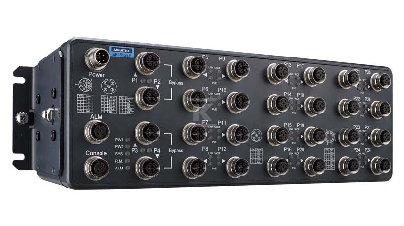 Комутатор 28GE без Bypass - EKI-9528G-4GMX-A