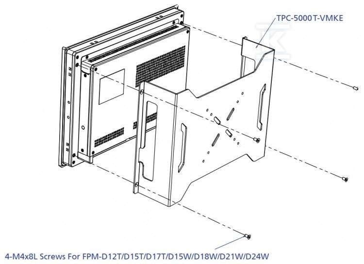 Тримач VESA для TPC-5000 та TPC-2000 - TPC-5000T-VMKE