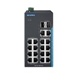Switch przemysłowy 16xFE 2xGE Combo QoS/BSP/VLAN