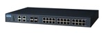 Přepínač 24xGigabit PoE+ 4xG/SFP rack řízený