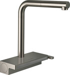 Bateria kuchenna 250, wyciągana wylewka, 2 strumieniowa, sBox Aquno Select M81 stal Szlachetna Finish
