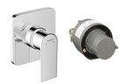 Bateria prysznicowa podtynkowa z element podstawowym Vernis Shape chrom