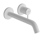 Bateria umywalkowa EcoSmart+ z wylewką 22,5 cm, ścienna, podtynkowa Tecturis S biały Matowy