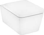 Miska wisząca WC 540, bezkołnierzowa AquaFall Flush z deską WC, SoftClose, QuickRelease EluPura Q biały