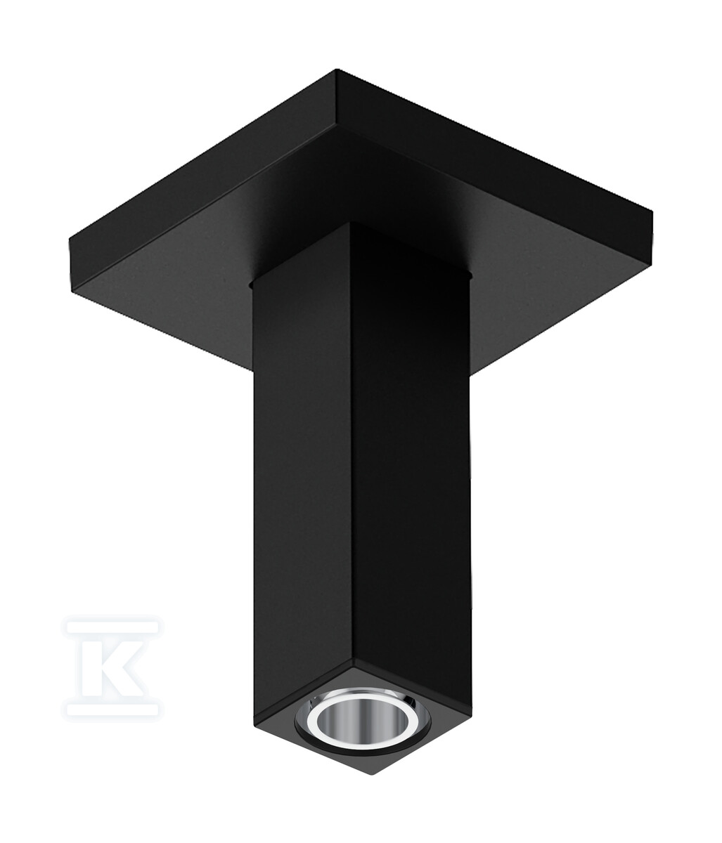 Przyłącze sufitowe E 10 cm czarny - 24338670
