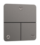 Zawór odcinający do 3 odbiorników, podtynkowy ShowerSelect Comfort QCzarny Chrom Szczotkowany