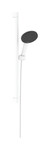 Zestaw prysznicowy 125 3 strumieniowy EcoSmart z drążkiem Unica E Puro 65 cm EasySlide Raindance Alive Select S biały Matowy