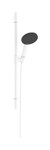 Zestaw prysznicowy 125 3 strumieniowy EcoSmart z drążkiem Unica S Puro 65 cm Raindance Alive Select S biały Matowy