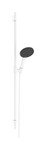 Zestaw prysznicowy 125 3 strumieniowy EcoSmart z drążkiem Unica S Puro 90 cm Raindance Alive Select S biały Matowy