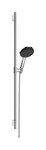 Zestaw prysznicowy 125 3 strumieniowy EcoSmart z drążkiem Unica S Puro 90 cm Raindance Alive Select S chrom