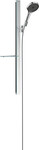 Zestaw prysznicowy 130 3 strumieniowy EcoSmart z drążkiem 90cm i półką Rainfinity chrom