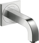 Bateria umywalkowa elektroniczna Citterio ze wylewką 161 mm, ścienna, podtynkowa, czarny chrom szczotkowany