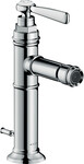 Bateria bidetowa Montreux jednouchwytowa z zestawem odpływowym, Chrom