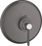 Bateria termostatyczna Montreux HighFlow z uchwytem jednoramiennym, podtynkowa, czarny chrom szczotkowany