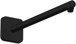 Ramię prysznicowe ShowerSolutions Softsquare 390 mm, czarny matowy