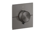 Bateria termostatyczna ShowerSelect ID, kwadratowa, podtynkowa, Czarny Chrom Szczotkowany