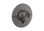 Bateria termostatyczna ShowerSelect ID HighFlow, okrągła, podtynkowa, czarny chrom szczotkowany