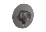 Bateria termostatyczna ShowerSelect ID HighFlow, okrągła, podtynkowa, czarny chrom szczotkowany