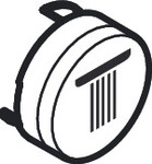 Słuchawka prysznicowa Symbol Rain duża, czarna