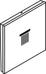Słuchawka prysznicowa Symbol strumień PowderRain do RainSelect, czarny chrom szczotkowany