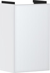 Szafka pod małą umywalkę wisząca Xevolos E z drzwiami lewymi 340/245, biały matowy, front biały metaliczny