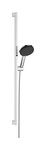 Zestaw prysznicowy 125 3 strumieniowy EcoSmart z drążkiem Unica E Puro 90 cm EasySlide Raindance Alive Select S chrom